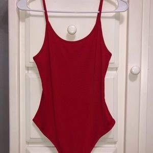 Red bodysuit
